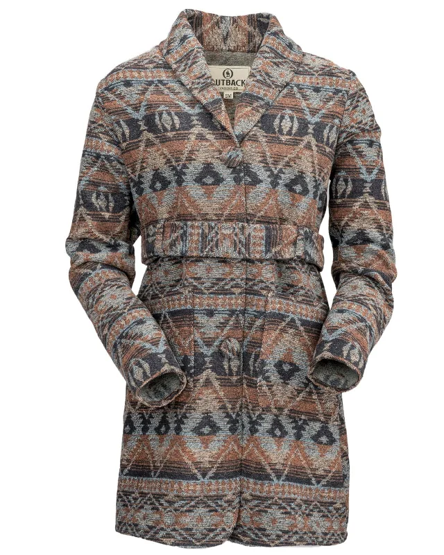 Women's Helen Jacket - Brown Aztec Women's wool jackets