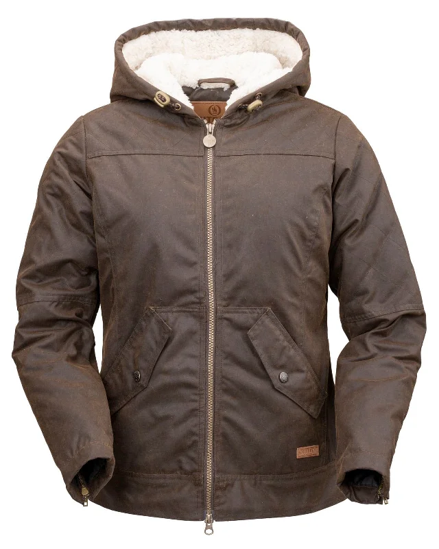 Women's Heidi Wax Cotton Jacket - Bronze Women's warm jackets