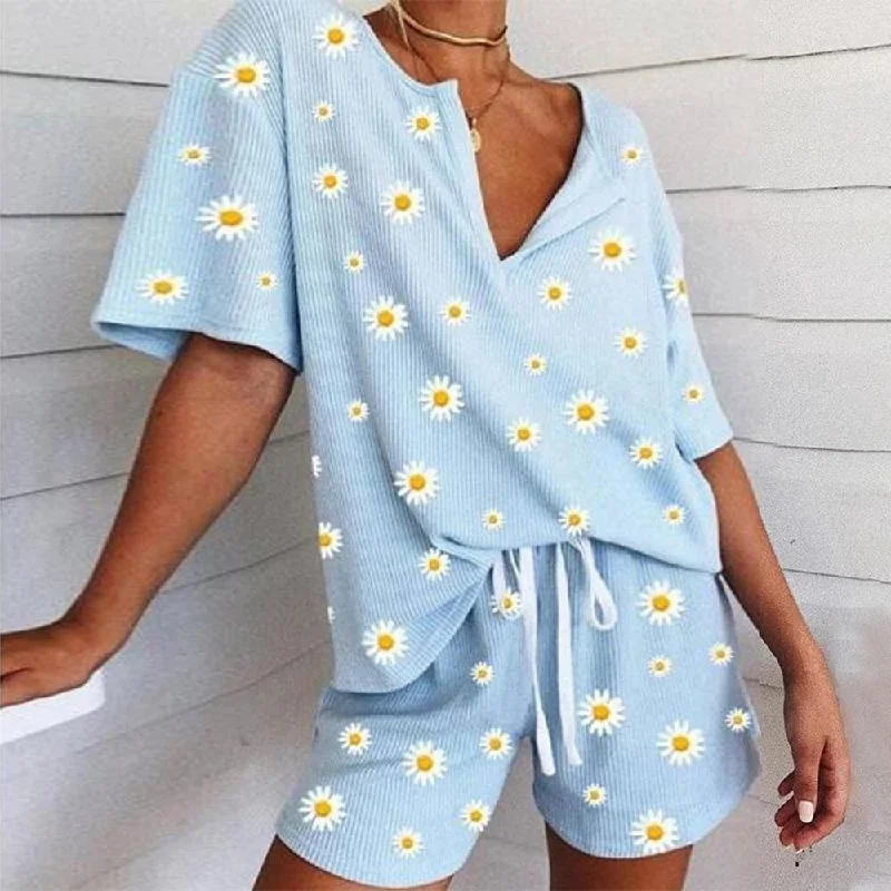 Loose T-Shirt & Shorts Loungewear pajama sets