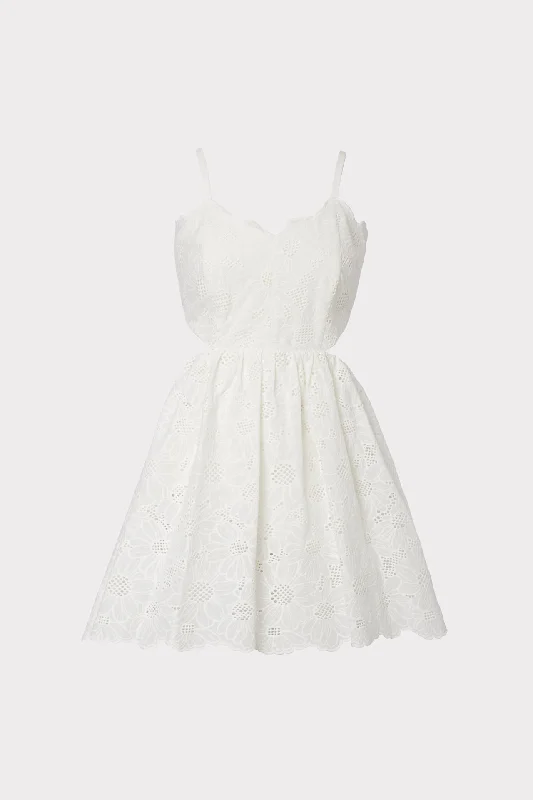 Bea Tournesol Eyelet Dress Comfortable mini dresses for everyday wear