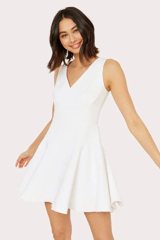 Cady Akila Flounce Dress PrettyLittleThing mini dresses