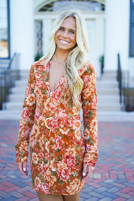 Outlaw Long Sleeve Dress - Garden Harvest ASOS mini dresses