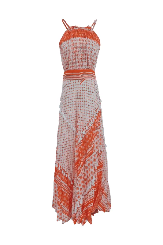Orange Resort Style Dress A-line unclassified dresses