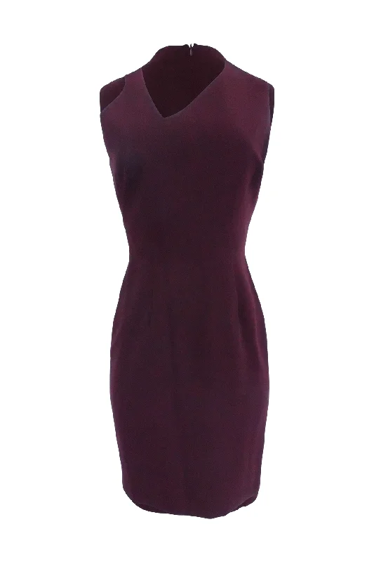 Sleeveless Maroon Red Dress Long unclassified dresses