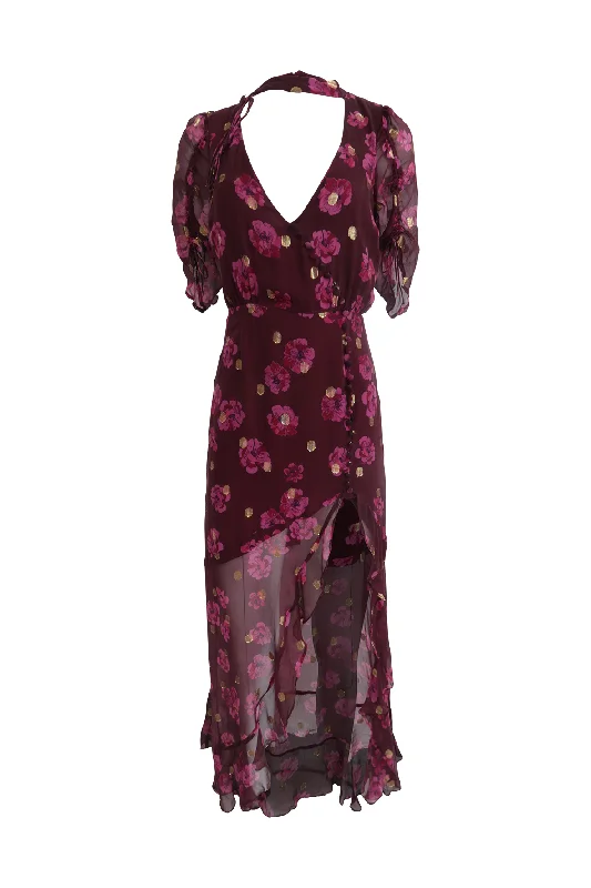 Bubblegum Pink Rose And Gold Polka Dot Purple Dress Sequin unclassified dresses