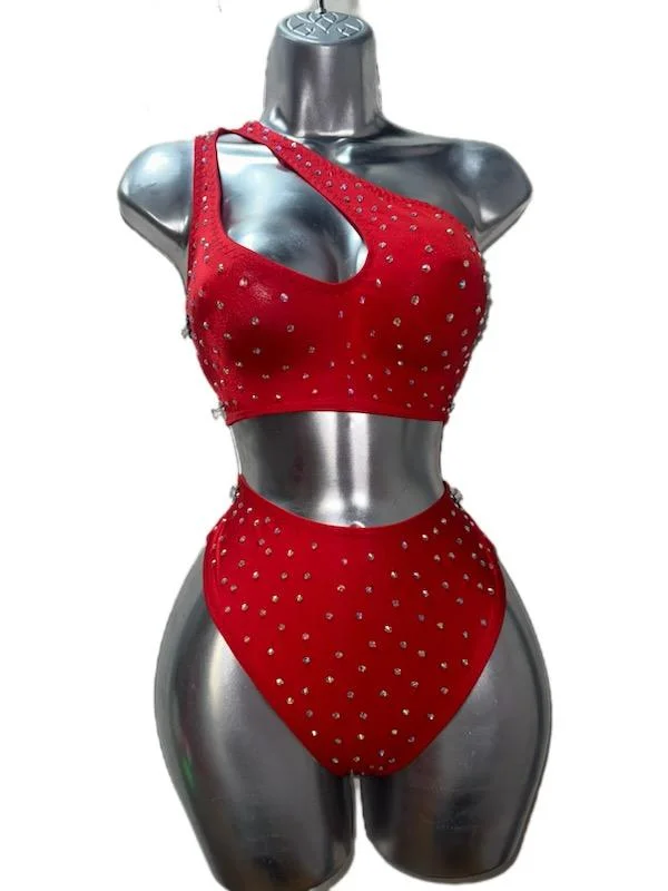 RED TWO PIECE Elegant evening unclassified dresses