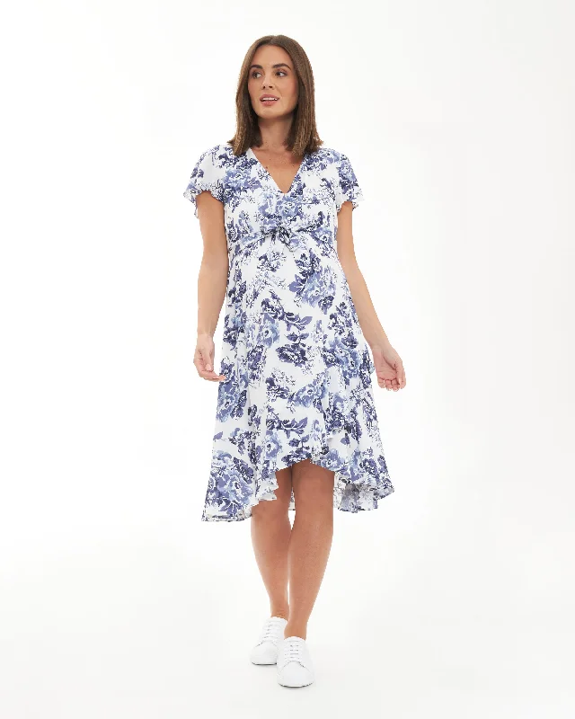Georgia Tie Front Dress  White Neutral tone unclassified dresses