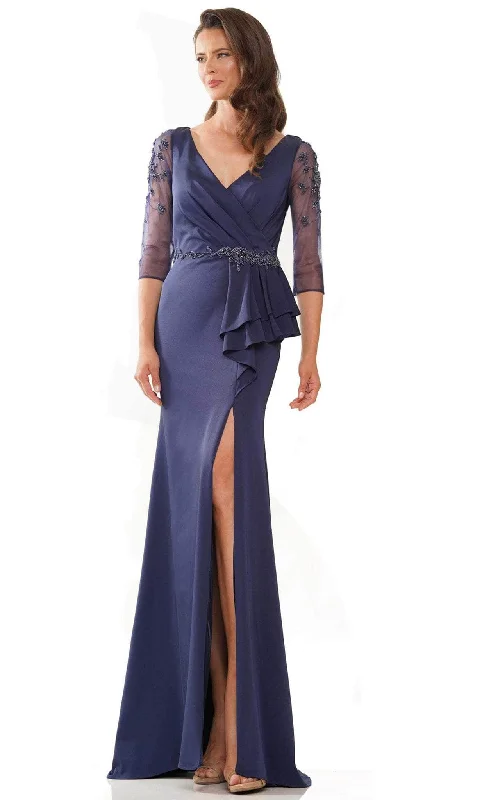 Marsoni by Colors MV1231 - Draped Waist Dress Off-shoulder unclassified dresses