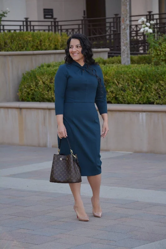 Pamplona Turquoise Knot Dress Bold pattern unclassified dresses