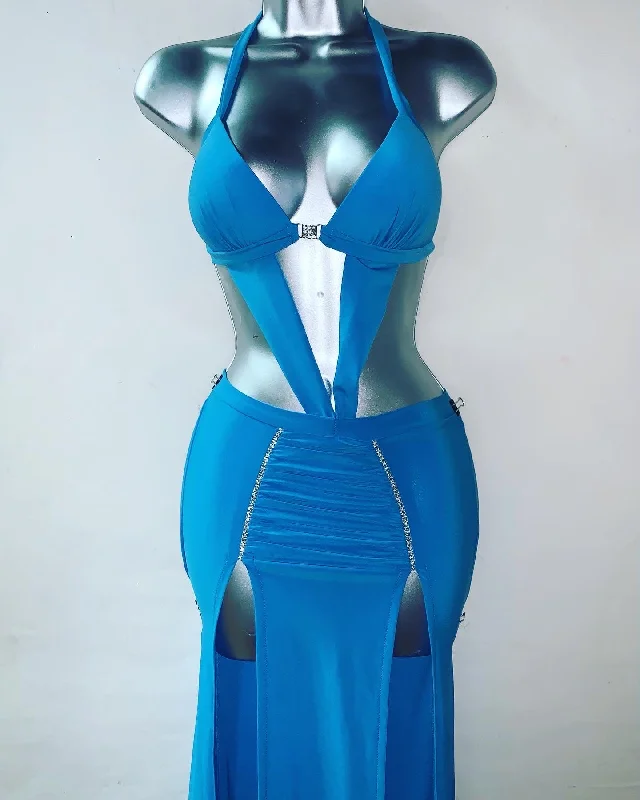 Rhinestone Gown Smocked unclassified dresses