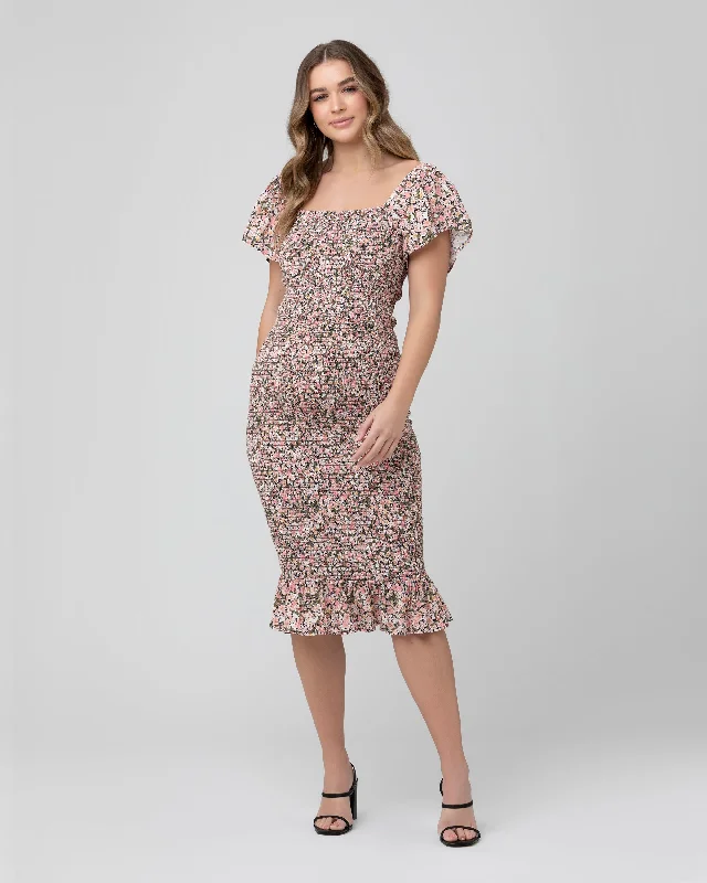 Sophia Shirred Dress  Black Luxury unclassified dresses