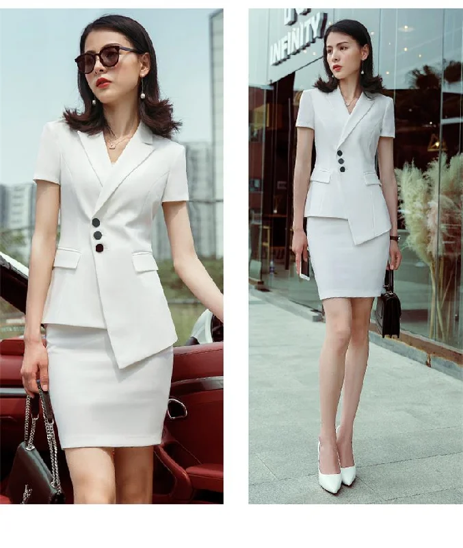 women's casual suit suit female Slim wild Korean ladies small incense simple occupation summer women's trend Stretchy unclassified dresses
